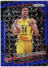 2025 Panini WNBA Prizm Tamika Catchings #60 Blue Velocity Indiana Fever