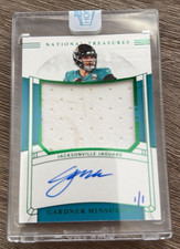 2019 National Treasures Gardner Minshew Jaguars RPA 2022 Panini Honors 1/1 Auto