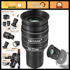 1.25" 7.5mm Planetary Telescope Eyepiece - 58  Wide Angle, Fully Multi-Coated Le