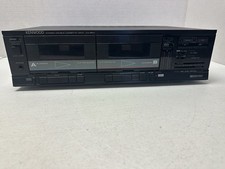 Kenwood Stereo Double Cassette Deck KX-66W Tested  Works