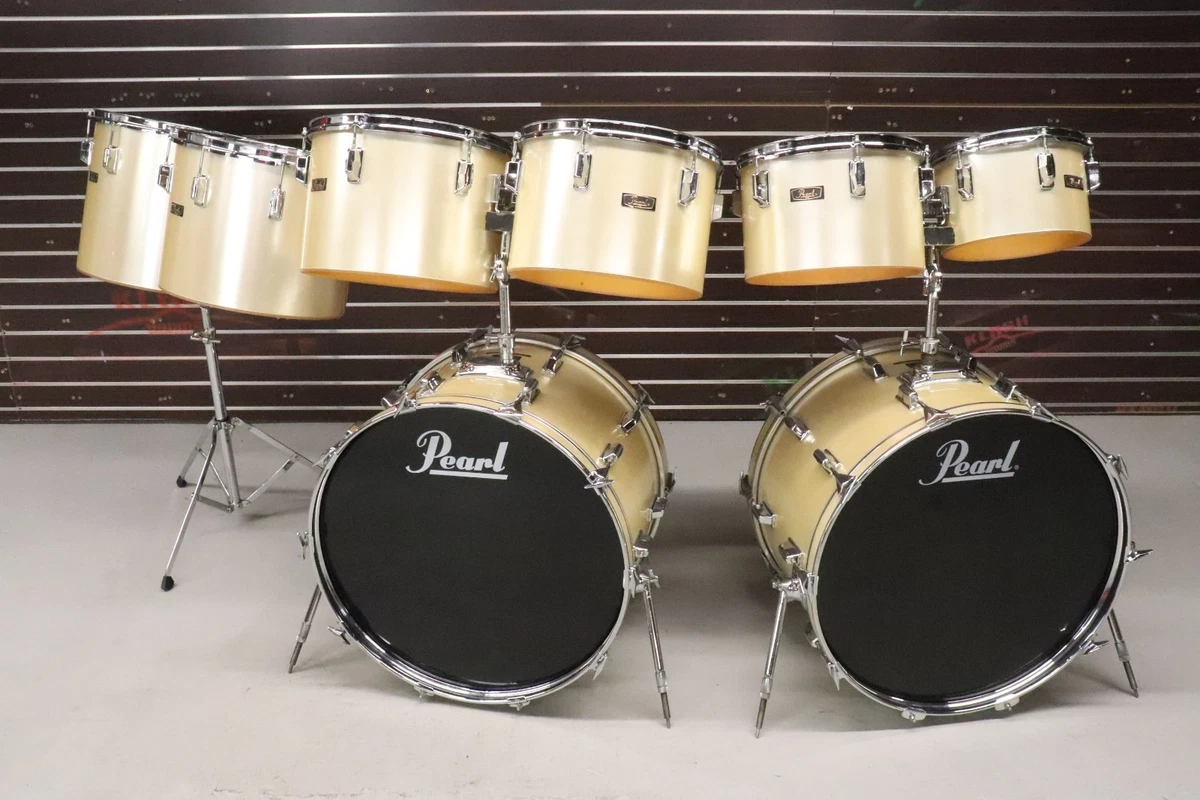 Pearl 8pc Fiberglass Drum Kit Set Silk 10/12/13/14/15/16/22/22