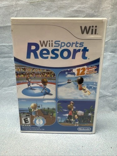 Wii Sports Resort (Nintendo Wii, 2009) CIB Complete In Box W/ Manual, Tested