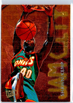 1995-96 Fleer Ultra - Jam City Shawn Kemp #4 Seattle Super Sonics NBA Legend EX
