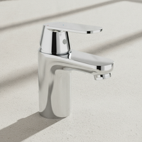Grohe Eh-Waschtischbatterie Eurosmart C 23378 Versenkbare Kette Ecojoy Chrom