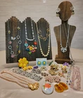 31pc Vintage Costume Jewelry Lot inc Lisner, Sarah Coventry, 1928 and more