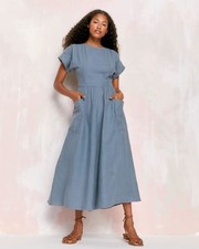 Christy Dawn The Jane Dress - Slate Grey Large L