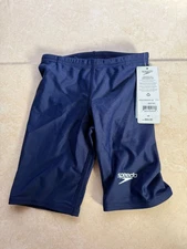 Speedo Youth PowerFLEX Eco Solid Jammer Size 22 Navy