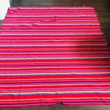 2 NWOTs Striped Boho 100 Cotton 58"W x 64"L Made in India Tablecloths Picnic