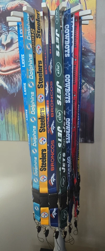 NFL Football Lanyard New Detachable ID Double Sided All 32 teams - Image 2 of 3