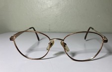 LAURA ASHLEY Caroline Eyeglasses Metal Round Frame Leaf Sahara 135 51 17 Frames