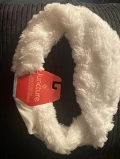 Faux Fur “Juncture” Muffler Infinity Scarf - White NWT