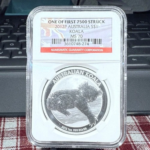2012P One Of First 7500 Struck Australia S$1 Koala MS 70 NGC Elizabeth II SP5835