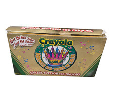 Crayola 100 Crayons with Built-In Sharpener Dandelion 2002 Magic Mint Mulberry