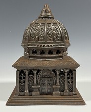 Vintage Kenton Antique Cast Iron Puzzle Bank Columbia Bank Worlds Fair RARE 