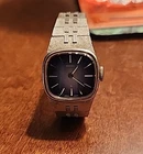Vintage Seiko Woman's 11-3949 Manual Wind 17 Jewels Blue Dial Watch
