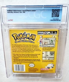 MINT Pokemon Yellow Sp Pikachu Nintendo GameBoy CGC 9.6 Box Only Graded WATA PSA