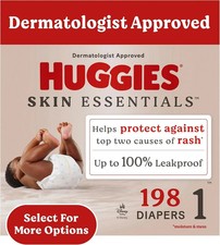 Huggies Skin Essentials Disposable Baby Diapers - Size 1, 198 Count NO BOX 0.18 per diaper