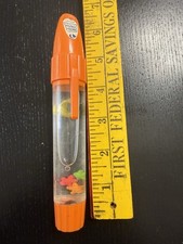 Ancien stylo jeu d'eau WACKY WATER WRITEER vintage Space Rescue Water Orange bord de lac 1978