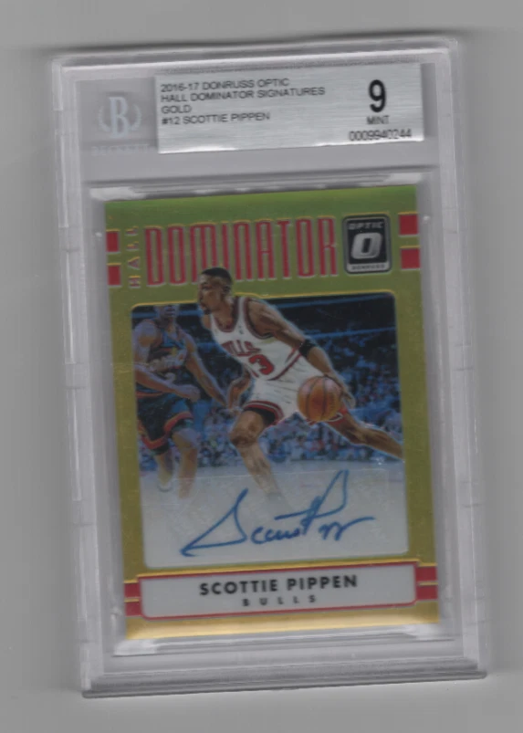 Panini Scottie Pippen Basketball Autographed Sports Trading Cards
