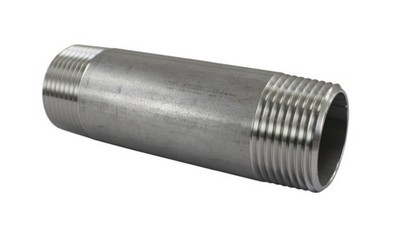 1'' Barrel Nipple, 6'' long, Stainless Steel  Pipe Fittings NPT SCH 40 SS SUS304