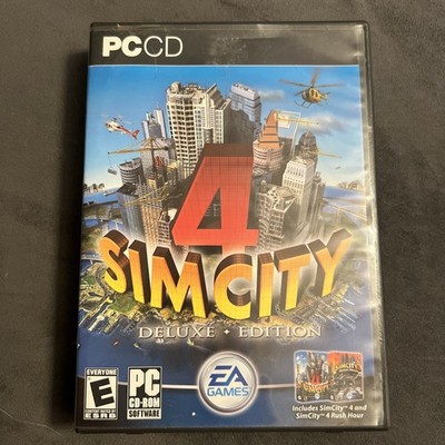 SimCity 4: Deluxe Edition (PC, 2003)   Complete in box w/ All insets and 2 discs