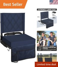 Luxurious Padded Stadium Seats for Bleachers, Portable and Lightweight Comfort