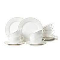Ritzenhoff & Breker Kaffeeservice Isabella, 18-Tlg., Geschirr, Porzellan, Beige