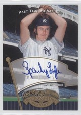 2005 Upper Deck Past Time Pennants Signatures Gold Sparky Lyle #SL Auto 0j6