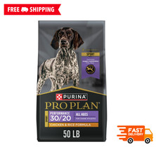 Purina Pro Plan Sport Performance 30/20 Chicken and Rice Dry Dog Food , 50 lb