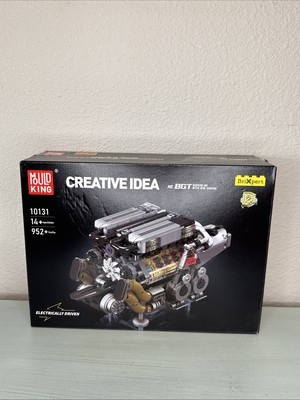 NEW Mould King 10131 W16 Engine Motor Double V8 Cylinder Building Block Toy Kit