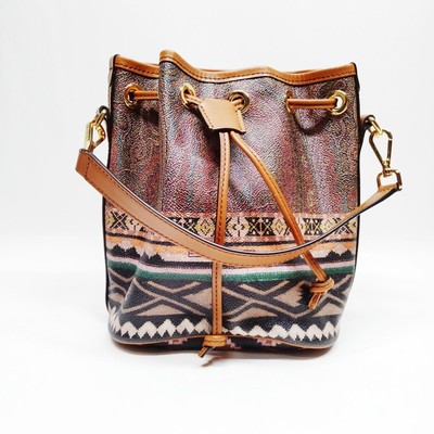 NO TARIFF Etro Hand Bag Brown PVC 2880977