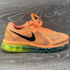 Nike Air Max 2014 Atomic Orange Womens Size 7 Running Athletic Shoes Sneakers