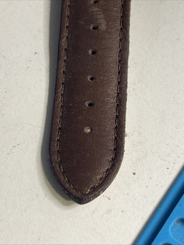 Breda 1653C-Brown Mens Brown Leather Strap Buckle Closure New Battery - Picture 8 of 10