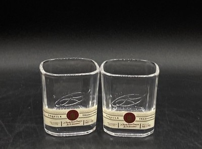 LOT 2 Jose Cuervo Tradicional Tequila Shot Glass no. 1975