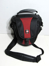 Swissgear Wenger DSLR Camera Case GA-7817-13 Black/Red Padded Bag w/ Strap
