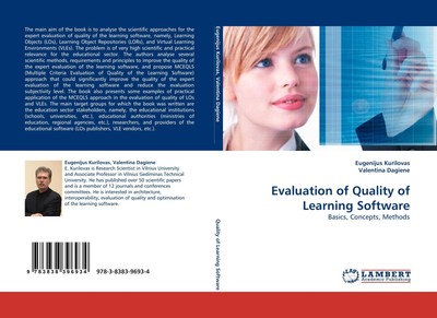 Evaluation of Quality of Learning Software Eugenijus Kurilovas