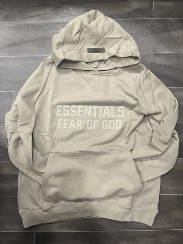 Felpa con cappuccio Essential Fear Of God taglia S beige