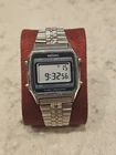 Men's Seiko SQ A914-5A09 Vintage Digital Alarm Chronograph Quartz Watch 33mm