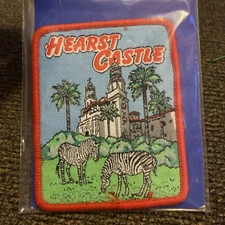VTG HEARST CASTLE California Woven Sew On Patch