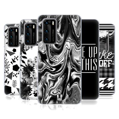 HEAD CASE DESIGNS BLACK AND WHITE TRENDS SOFT GEL CASE FOR HUAWEI PHONES 4