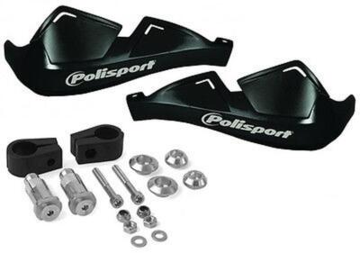 Polisport EVOLUTION Handprotektoren Schwarz für Kawasaki KLX 450 KLX 650 KMX 125