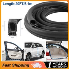 Automotive Door Weather Stripping 20ft Car Door Rubber Edge Trim Seal Strip Automotive Door Weather Stripping 20ft Car Door Rubber Edge Trim Seal Strip