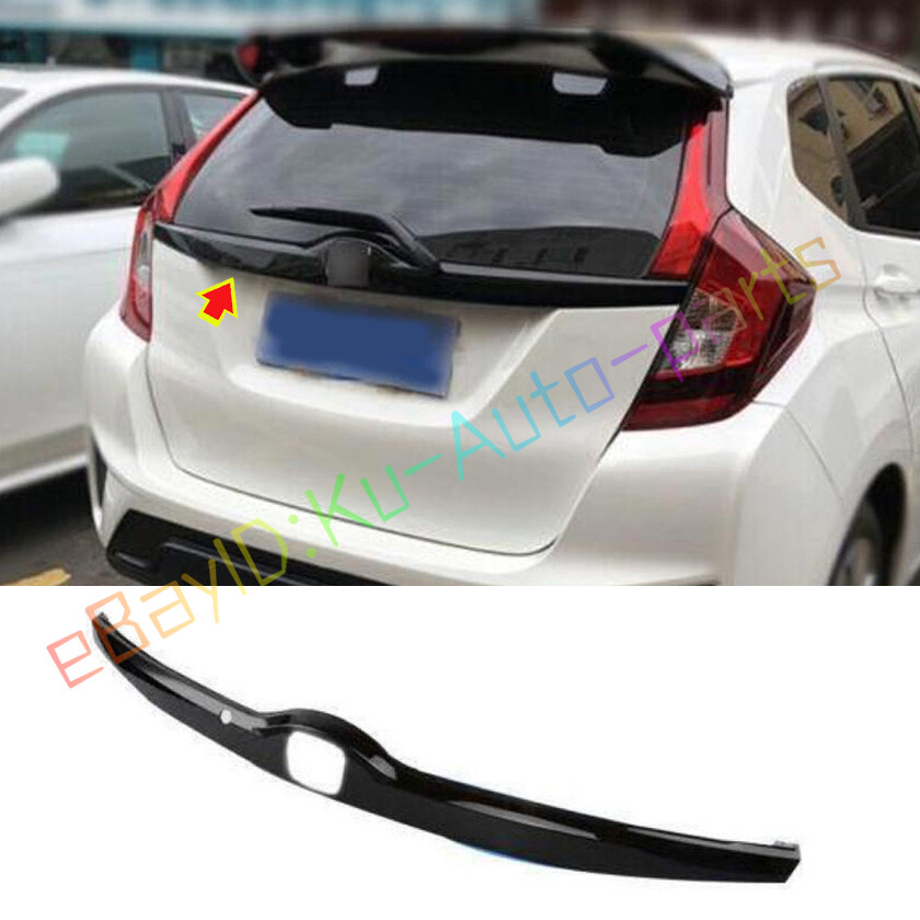 For Honda Fit Jazz GK5 2014-2020 Gloss Black Rear Door Trunk Lid