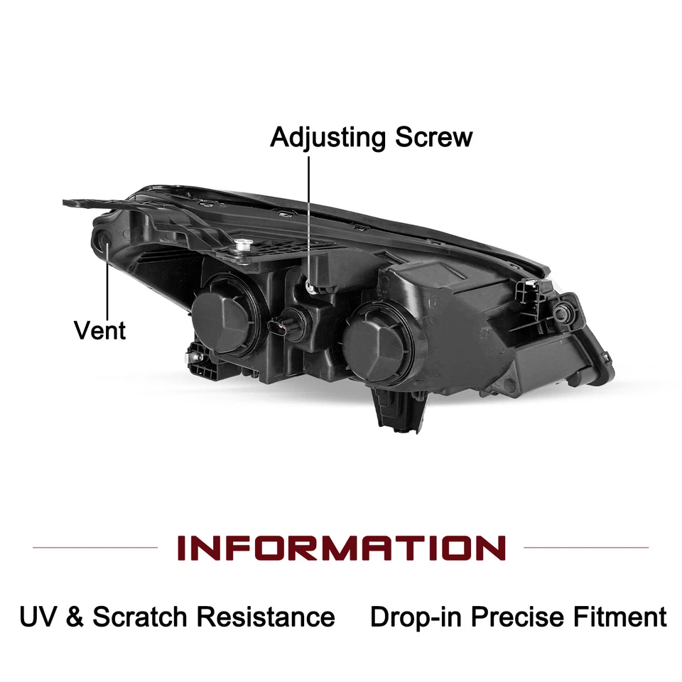 Левые и правые хромированные фары для Chevy Traverse LS LT 2009 2010 2011 2012 годов выпуска с B - Изображение 3 из 4