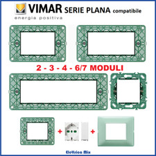 vimar plana compatibile supporto 2 3 4 6 7 moduli posti placca placche 