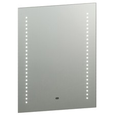 Image of IP44 LED Bathroom Mirror 60cm x 50cm Vanity Light Motion Switch & Shaver Socket