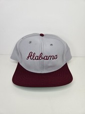 Vintage Alabama Hat Snapback New Era Dupont Visor Embroidered Cap Made In USA