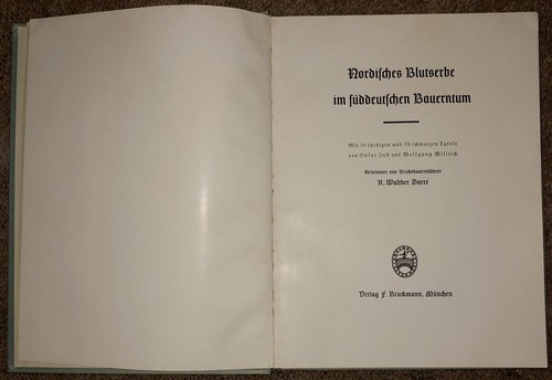 Libro uniforme Elite tedesco 1938 seconda guerra mondiale Walther Darre Art Science estremamente raro - Foto 11 di 12