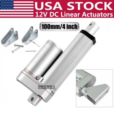 1500N 330lbs Lift 100mm 4'' Stroke Linear Actuator Heavy Duty 12V Putter DC Motor