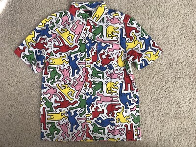 KEITH HARING Short Sleeve H&M Button Down Shirt SOLD OUT S, M, L